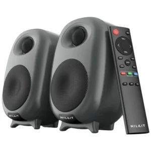 Nilait Acustiq Altavoces Bluetooth 50W RMS RCA, Óptico y Bluetooth Negros